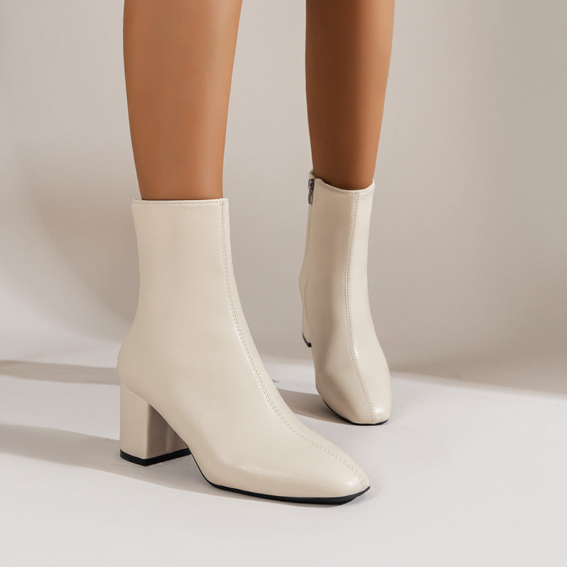 Valeria Boots – Side Zipper Elegance