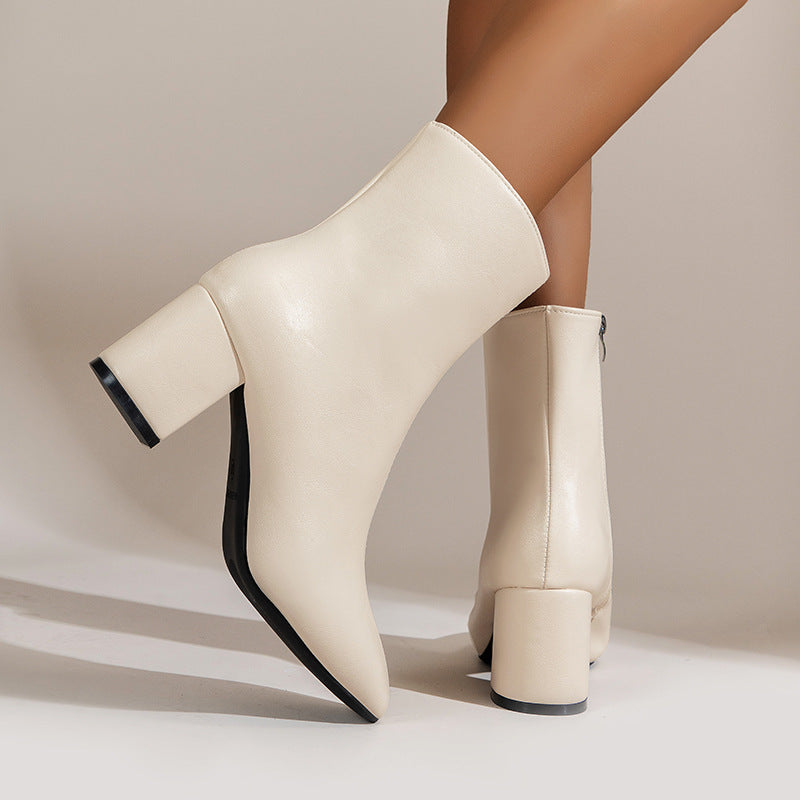 Valeria Boots – Side Zipper Elegance