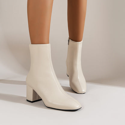 Valeria Boots – Side Zipper Elegance