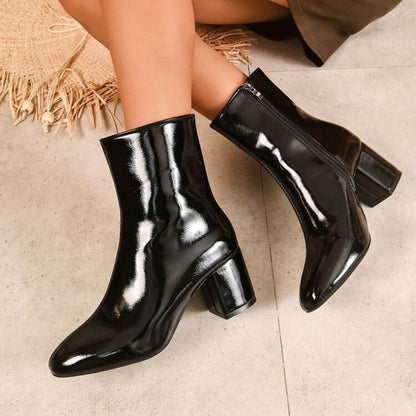 Valeria Boots – Side Zipper Elegance