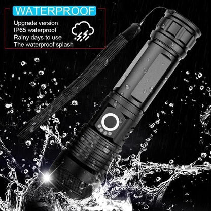90000 Lumens XHP50.2 Ultra-Powerful Flashlight