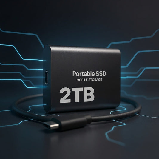 Disque Dur SSD Externe Portable 2 To - Compact, Rapide et de Haute Qualité