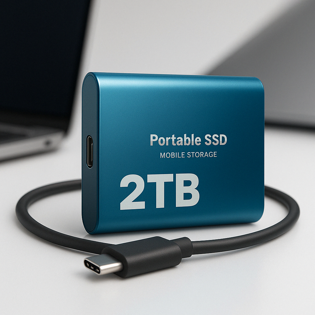Disque Dur SSD Externe Portable 2 To - Compact, Rapide et de Haute Qualité