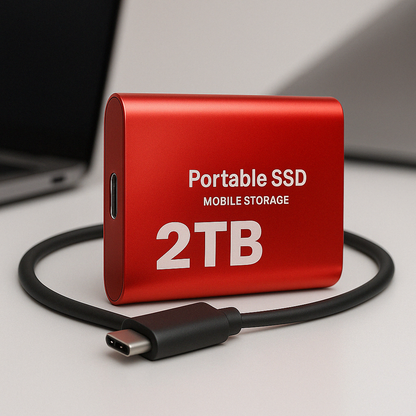 Disque Dur SSD Externe Portable 2 To - Compact, Rapide et de Haute Qualité