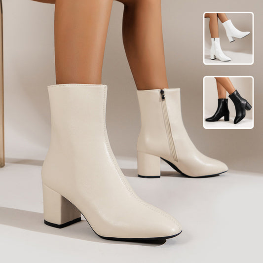 Valeria Boots – Side Zipper Elegance
